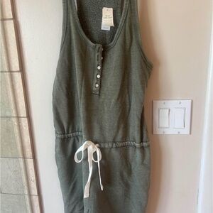 aerie olive green shorts romper NWT XS